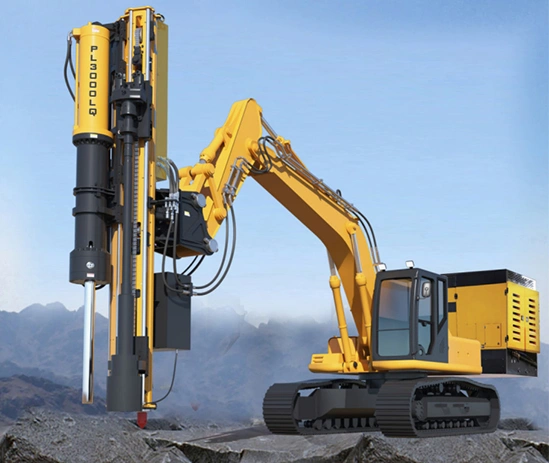 Divisor y perforadora para excavadora